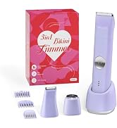 Bikini Shavers for Women: 3-in-1 Painless Electric Razor for Private Area | Cordless Lady Intimat...