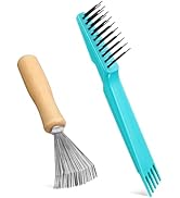 Boao 2 Pieces Hair Brush Cleaning Tool Comb Cleaner Brush Mini Comb Cleaning Hair Remover Tool fo...
