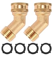 Sanpaint 45 Degree Garden Hose Elbow, Eliminates Stress and Strain On RV Water Intake Hose Fittin...