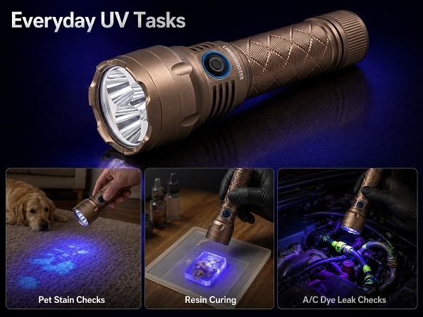 385nm blacklight flashlight