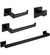 VELIMAX Premium Stainless Steel 4 Pieces Bathroom Hardware Accessories Set Wall Mounted Towel Bar...