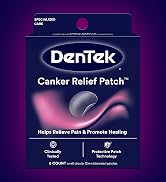 DenTek Canker Relief Sore Patch Relieves Canker Pain, 6 Count (Pack of 1)