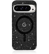 Tuokiou for Google Pixel 10 Pro XL Case Magnetic Translucent Compatible with MagSafe Crystal Glit...