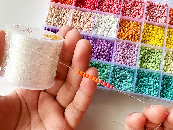 QBJAYTY 0.5mm crystal elastic string