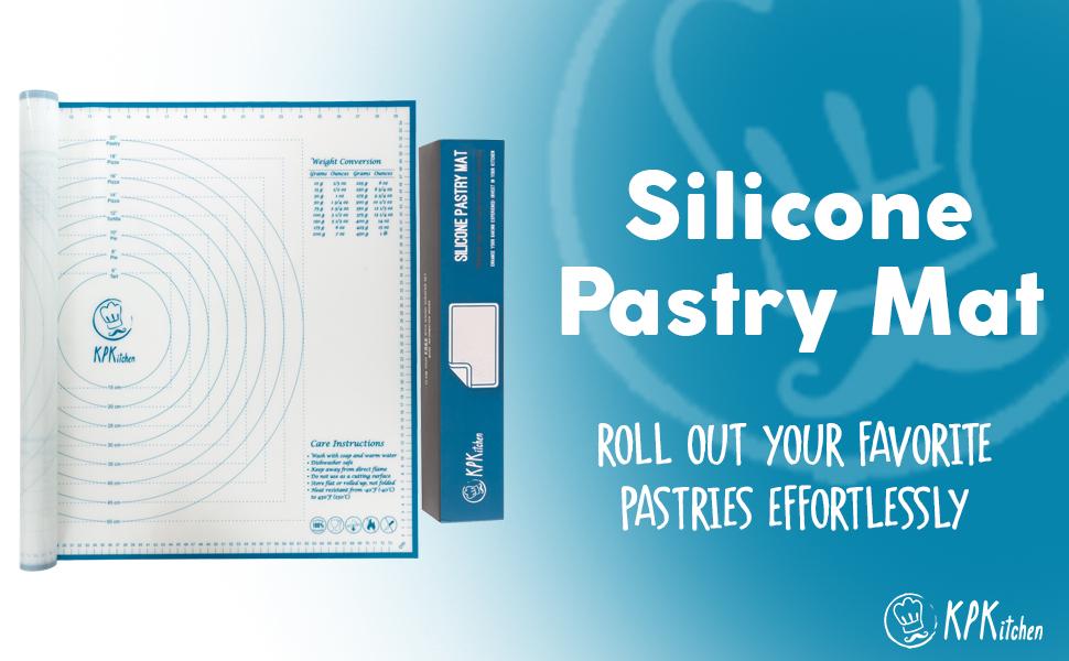 Our silicone baking mat will roll out beautiful pastries effortlessly