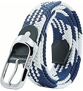 JIFANPAUL Elastic Braided Belt for Men and Women,Stretchable Adjustable Web Woven Belt for Work,C...