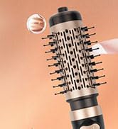 DAILYLIFE Rotating Hair Dryer Brush, Hot Air Brush, Spinning Blow Dryer Brush with 2 Brushes (1.5...