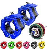 Bear Grips Olympic Barbell Clips - 1 Inch Barbell Clamps - Non Slip Locking and Quick Release Bar...