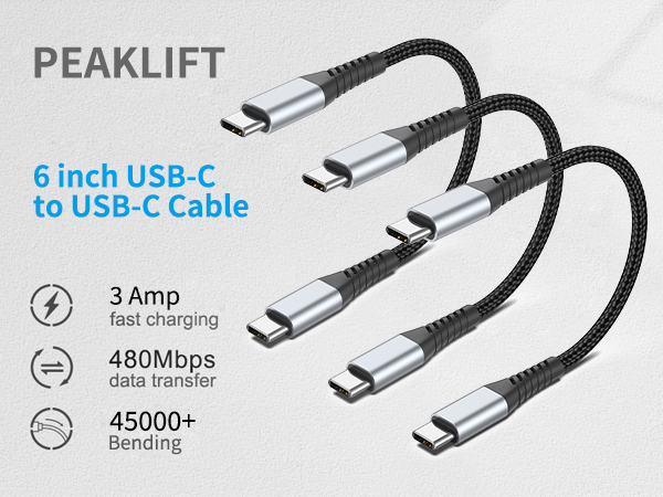 6inch usb c to usb c cable