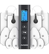 AVCOO 30 Modes TENS EMS Unit Compact Muscle Stimulator for Pain Relief, Rechargeable & Portable D...