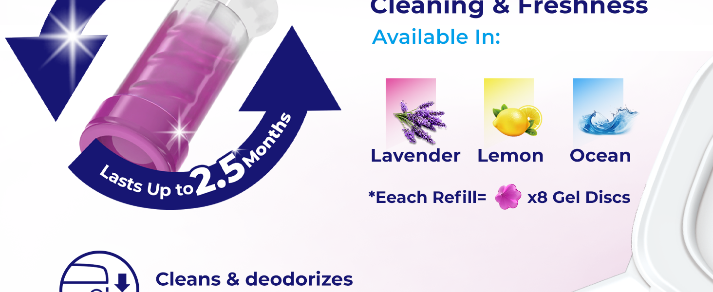 Toilet Bowl Cleaner Gel Stamps