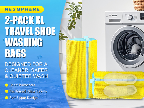 shoe washing bag