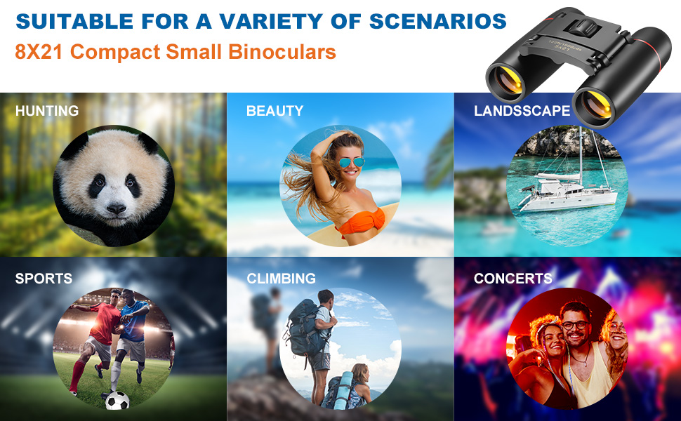 They Are Lightweight Small Binoculars for adults and kids.