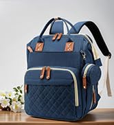 blue diaper bag