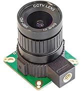 Arducam 12.3MP IMX477 HQ Camera Module with 6mm CS Lens and Tipod Mount Compatible with Nvidia Je...