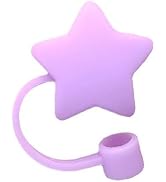 Purple star Straw Cover for Stanley 40&30 Oz Cup, 8mm Silicone Straw Covers Cap for Stanley Cup A...