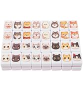 SUPVOX 64-Pc Animal Themed Mahjong Tile Set: 24mm Mini Pet Pattern Matching Game for Parties & Tr...