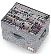 PENGLONG Adjustable Shoe Organizer 16Pairs Storage Box for Closet, Shoe Bin, Shoe Basket Holder, ...