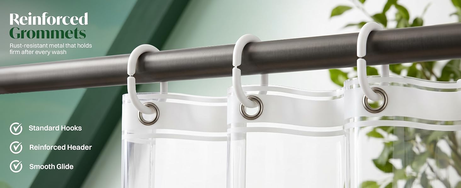 Shower Curtains Clear Transparent Tub Bathroom Bath
