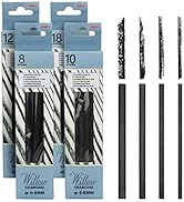MyLifeUNIT Vine Charcoal Sticks, 4 Pack Willow Charcoal Pencils for Artists Drawing (48 PCS)