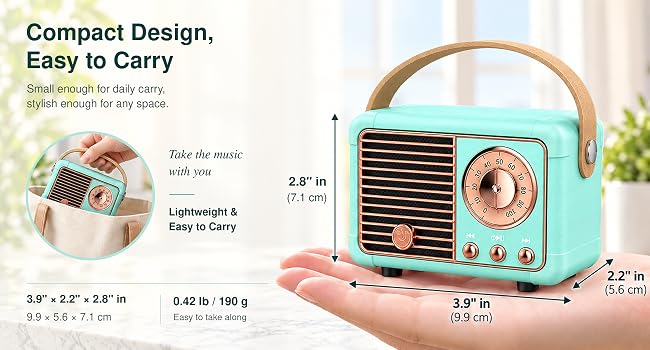 Compact Design for Home, Office & Travel