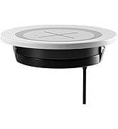 Desk Wireless Charger,JE Make IT Simple Desktop Grommet Power Wireless Charging Pad, for iPhone, ...