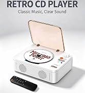 Desktop CD Player with Built-in Speakers