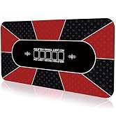 71" x 35" Poker Mat for Table,Smooth Water Repellent Surface,Nonslip Rubber Bottom, Foldable Texa...