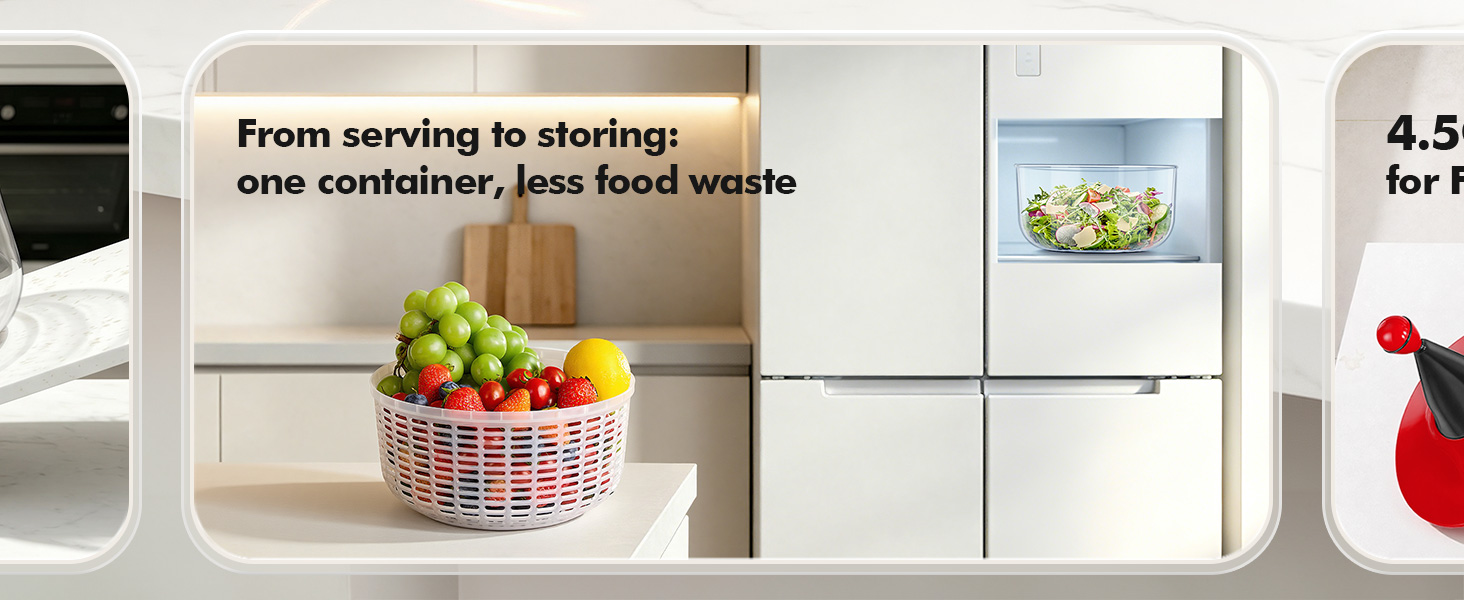salad spinner lettuce spinner serve to store less food waster