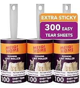 Lint Rollers,300 Sheets Value Set Lint Roller with 3 Upgraded Handles, 3 Rollers Portable Pet Lin...
