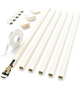 Delamu Beige Cord Hider, 94In One-Cord Cord Covers for Wires on Wall, Beige Cable Hider, Wire Hid...