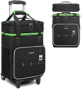 Ytonet 2-in-1 Rolling Cooler with Wheels, 55 Cans/40L Large Insulated Cooler on Wheels with Detac...