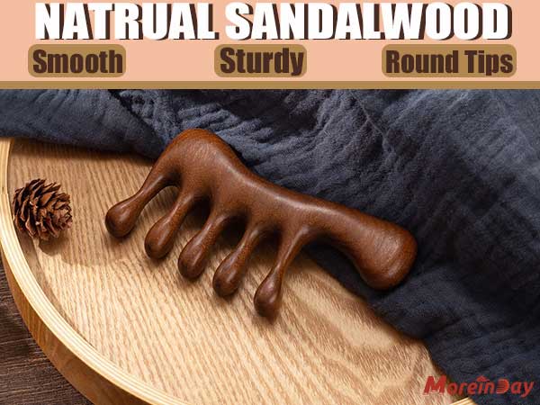 wooden massage comb