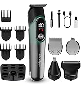 RUIBO Hair Clippers for Men Professional 5 in 1 Cord/Cordless Beard Nose Ear Body Grooming Hair C...
