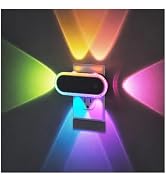 Briignite Night Light Projector, RGB Night Lights Plug into Wall 2 Pack | Plug in Night Light, Du...