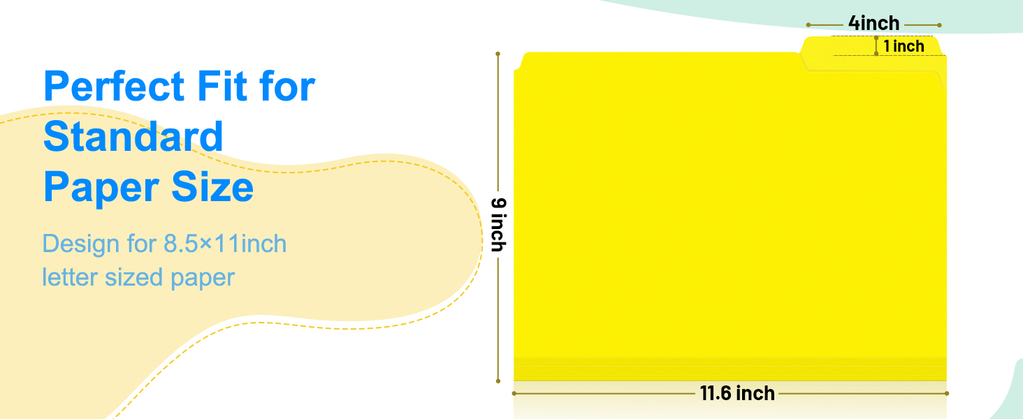 plastic color file folder