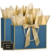 JMANNI Gift Bags, Large Gift Bags with Tissue Paper, 2Pcs Gift Bags Large Size with Handle and Bo...