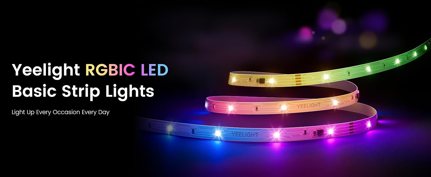 Smart RGBIC Light Strip for bedroom/ Livingroom/ Gaming Room/ Christmas