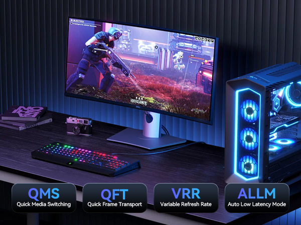 a computer with a monitor and a keyboard.