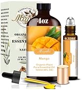 Mango Essential Oil-Mango Fragrance Oil 4.33oz (130ml)-100% Pure Natural Scent for Diffusers, Can...