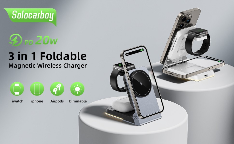 3-1 wireless charging station apple,magsafe charger stand,wireless charger 3 in 1