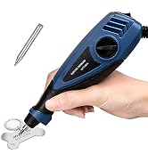 25W Engraving Pen, 6 Speed Power Engraving Tool, Handheld Engraver Pen with Tungsten Carbide Stee...