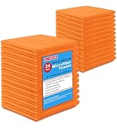 Blue Horizon Microfiber Cleaning Towels, Pack of 24, Ultra Soft Plush Washcloth, All Purpose Prem...