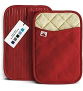 Big Red House Silicone Pot Holders, Heat Resistant Kitchen Protectors for Hot Pans and Baking, Pr...