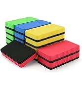 15 Pack Dry Erase Erasers, Magnetic Whiteboard Eraser, Assorted Colors, White Board Dry Erase for...