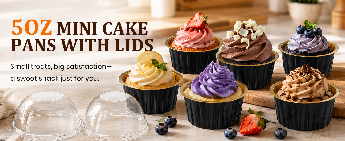Mini Cake Pans with Lids