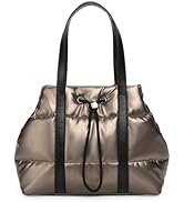 Mini Quilted Puffer Tote Bags for Womens Lightweight Small Purses Soft Top Handle Handbags for Da...
