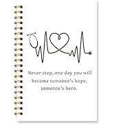 Wxiben Nursing Student Spiral Notebook - Nurse Appreciation Gifts Nurse Graduation Gifts Hardcove...