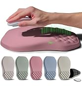 Gleamtide Ergonomic Raised Mouse Pad Wrist Support with Bilateral Slope Memory Foam Mousepad for ...