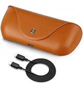 Portable Glasses Charging Case Compatible with Ra-y-Ban Me-ta Oa-kley HSTN | 3000mAh Wireless Cha...